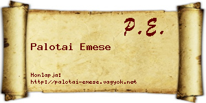 Palotai Emese névjegykártya